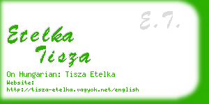 etelka tisza business card